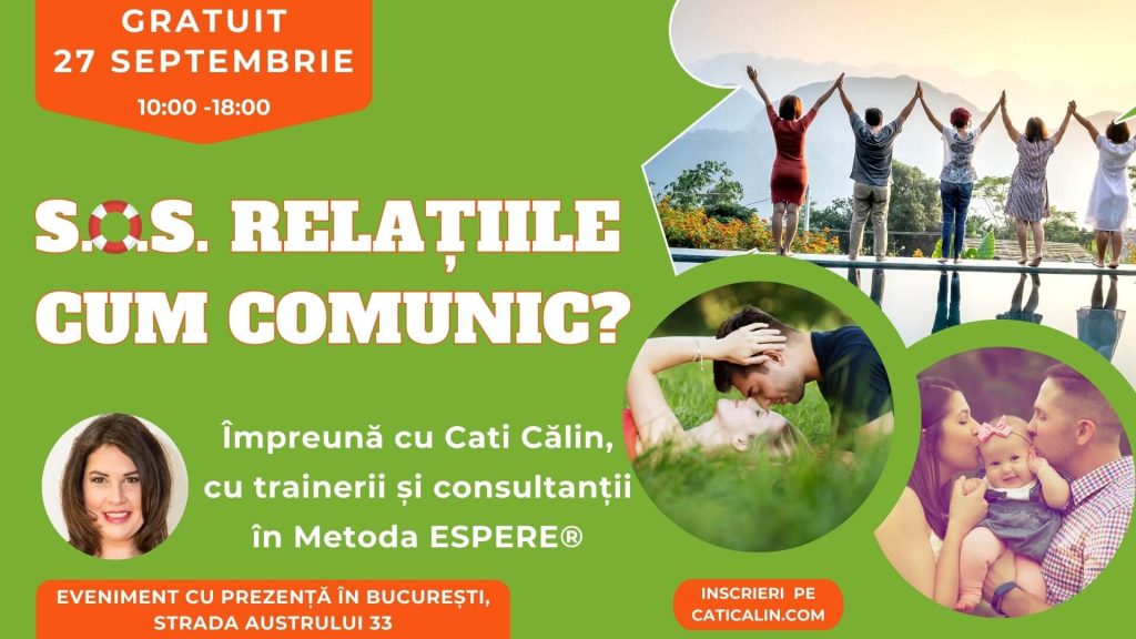 SOS relatiile cum comunic, eveniment gratuit 27.09.2025