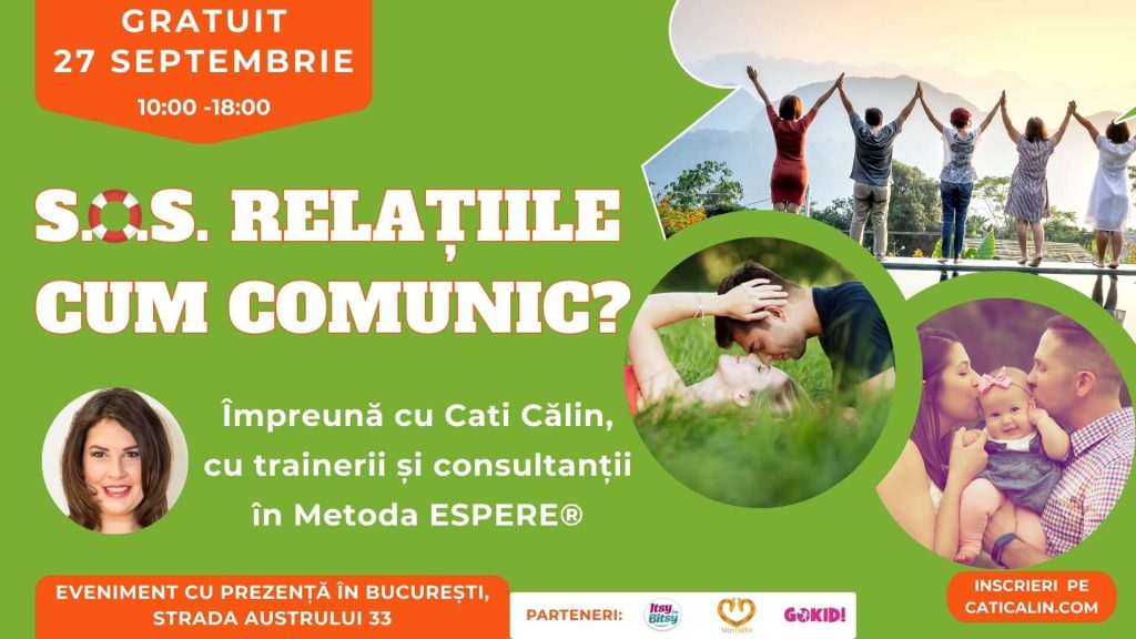 S.O.S. relațiile – Conferința unde poți afla cum să ai grijă mai bine de relațiile tale 27 septembrie